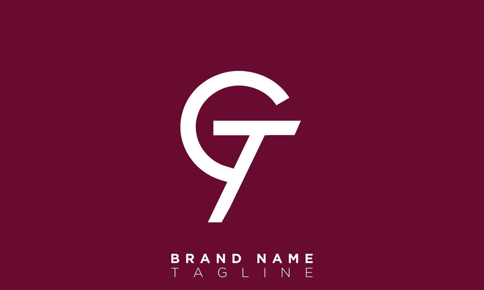 Alphabet letters Initials monogram logo CT, TC, C and T vector