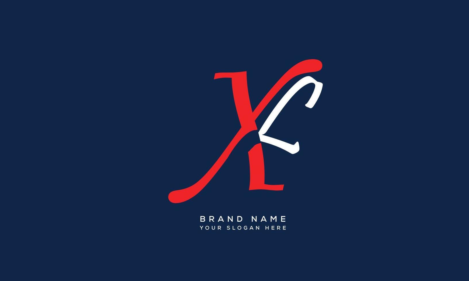 Alphabet letters Initials monogram logo XL, LX, X and L vector