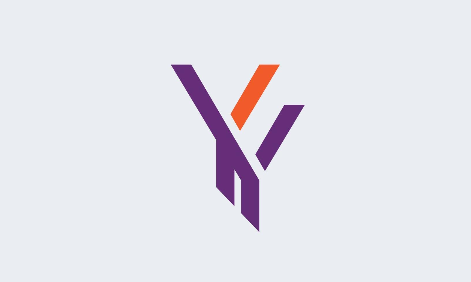 Alphabet letters Initials monogram logo YY vector