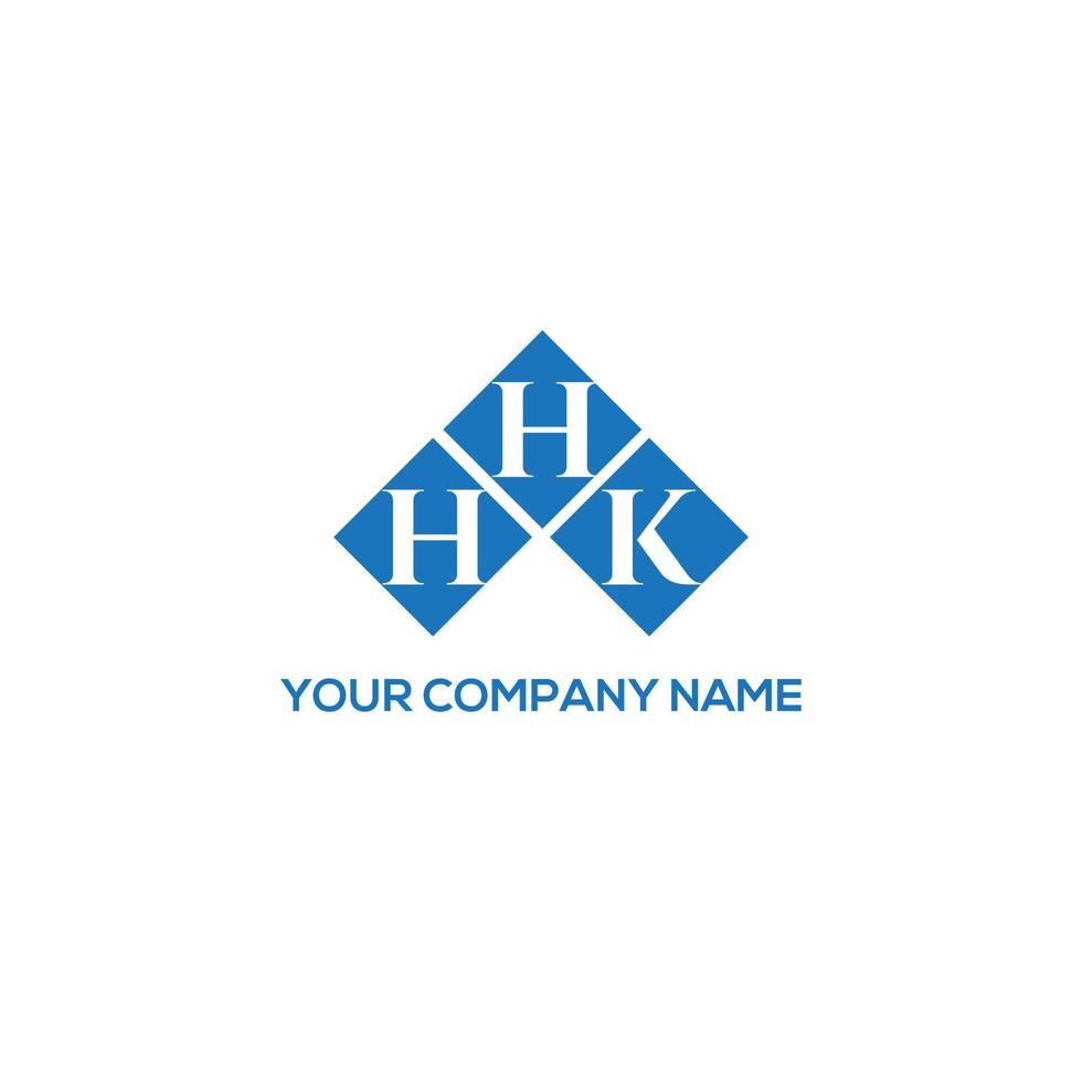 diseño de logotipo de letra hhk sobre fondo blanco. concepto de logotipo de letra de iniciales creativas hhk. diseño de letras hhk. vector