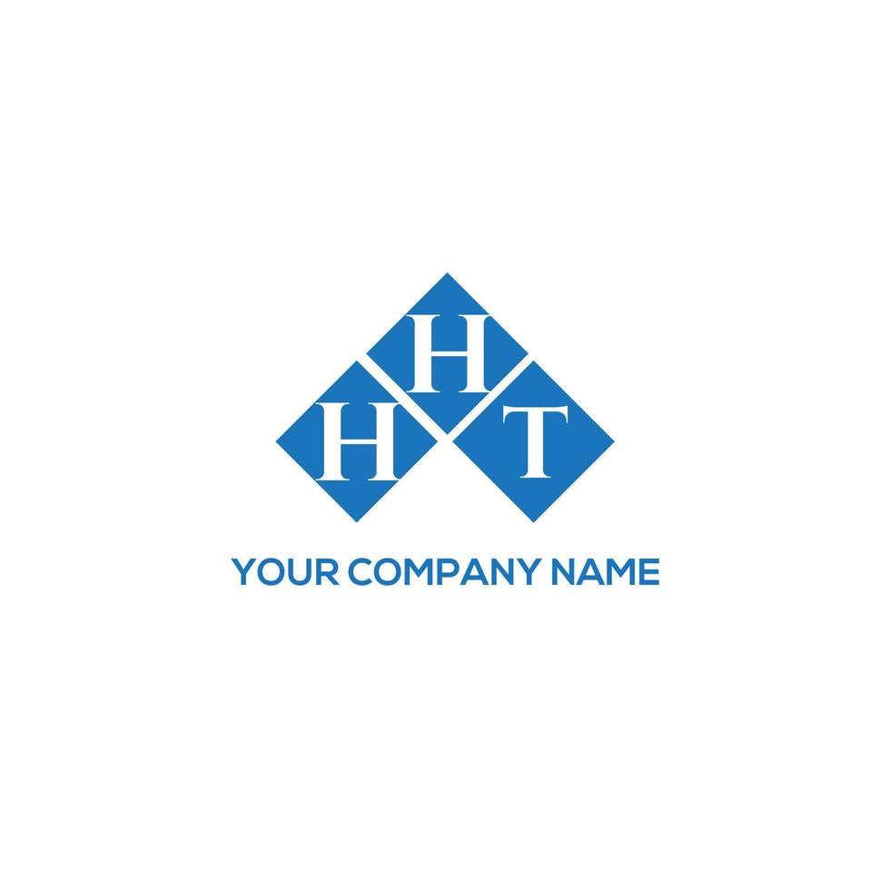 diseño de logotipo de letra hht sobre fondo blanco. concepto de logotipo de letra de iniciales creativas hht. diseño de letra hht. vector