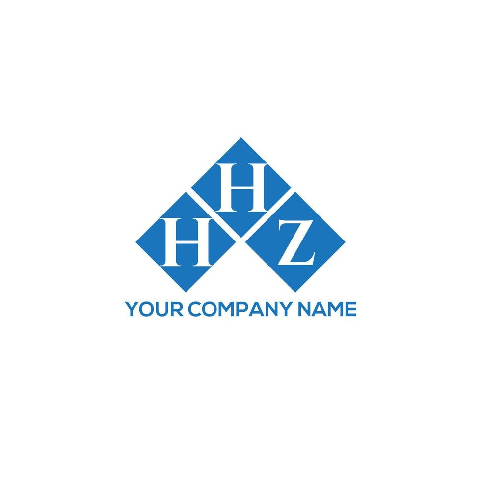 HHZ letter logo design on WHITE background. HHZ creative initials letter logo concept. HHZ letter design. vector