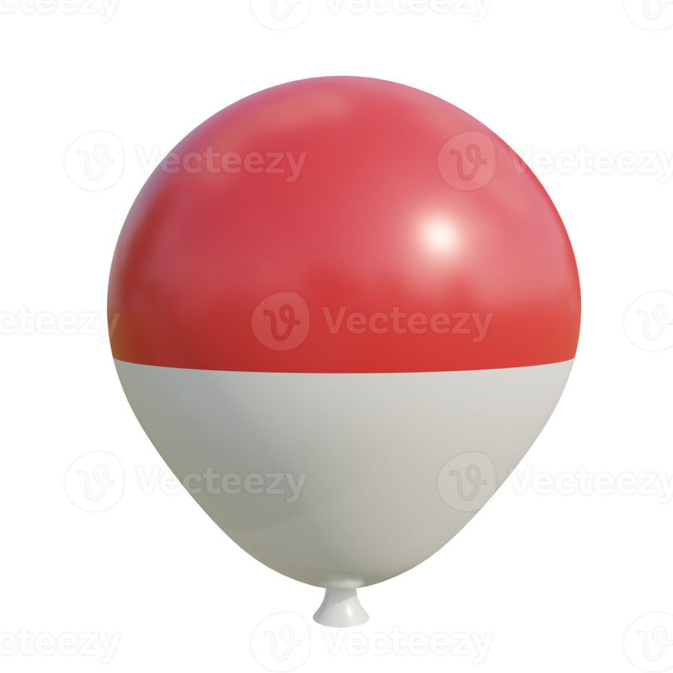 3d illustration of balloons for independence png