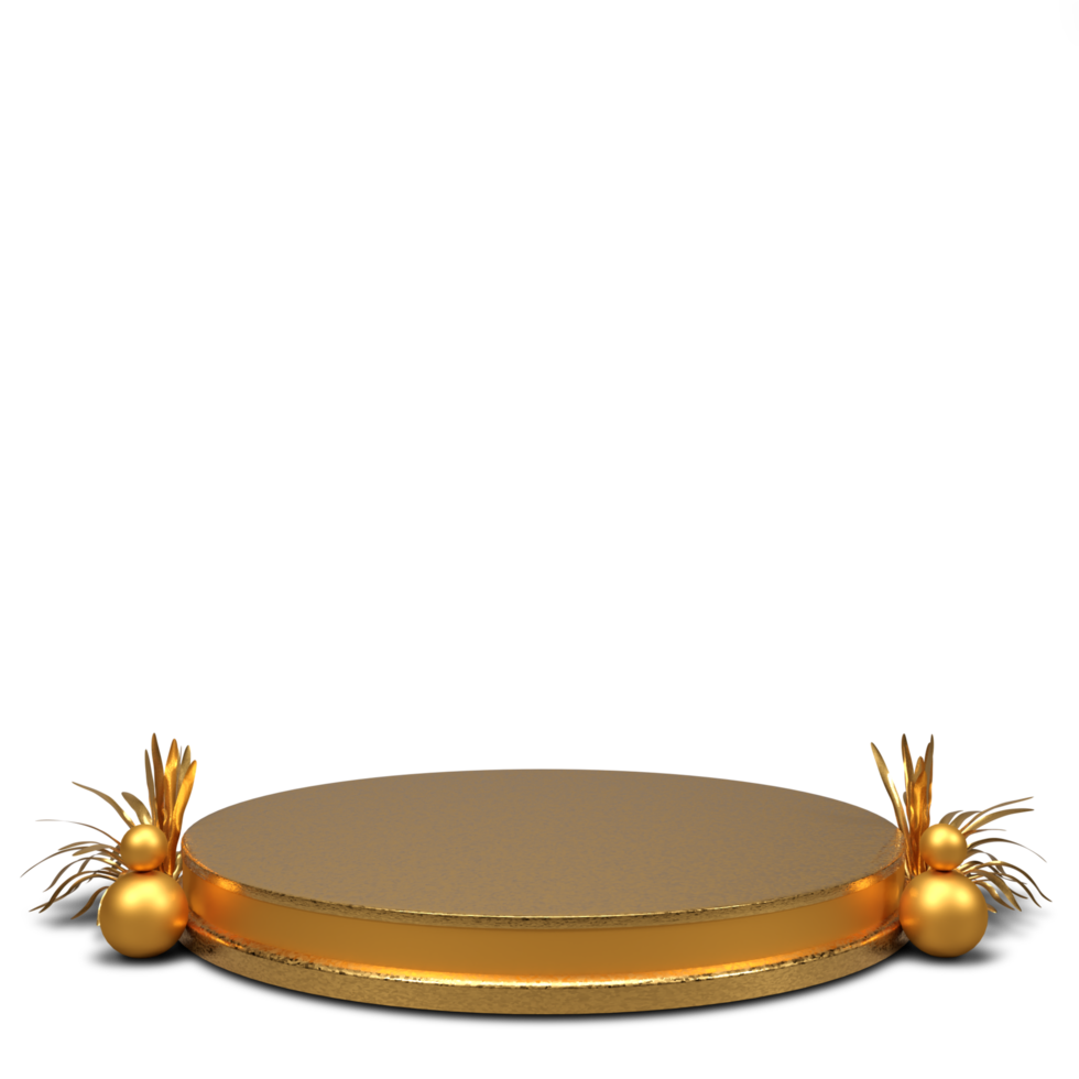 beautiful modern podium 3d render isolated png