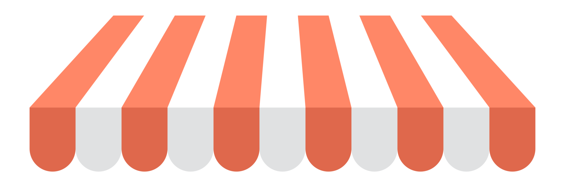 Cute store umbrella PNG file