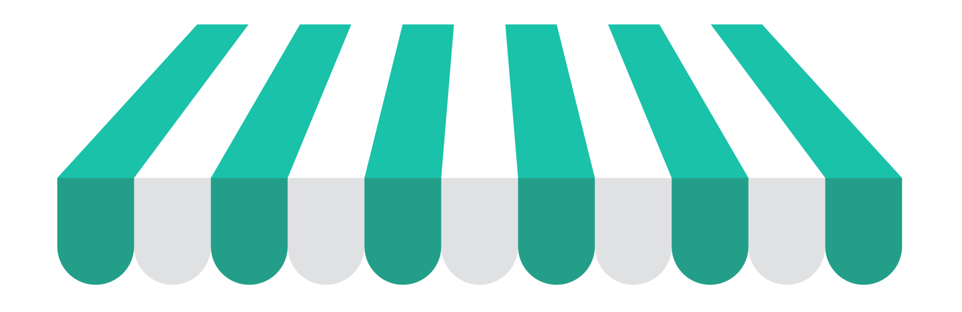 Cute store umbrella PNG file