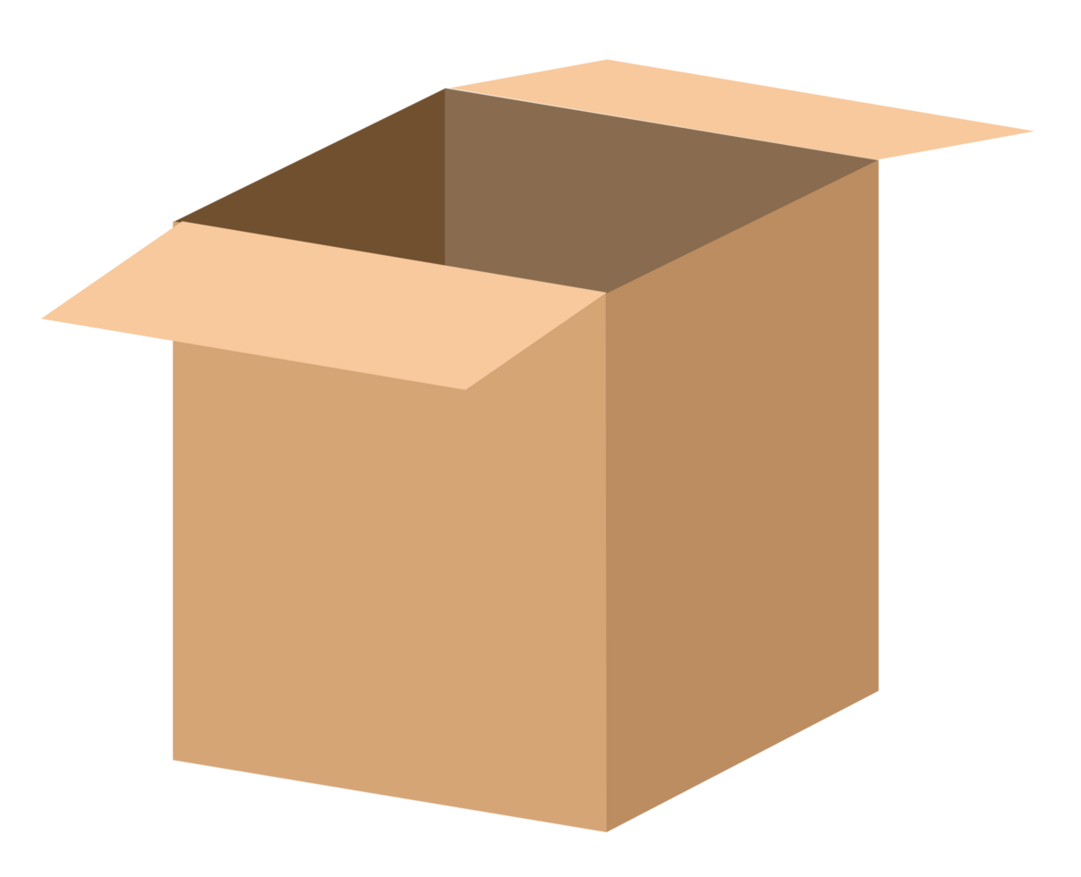 brown paper box png file