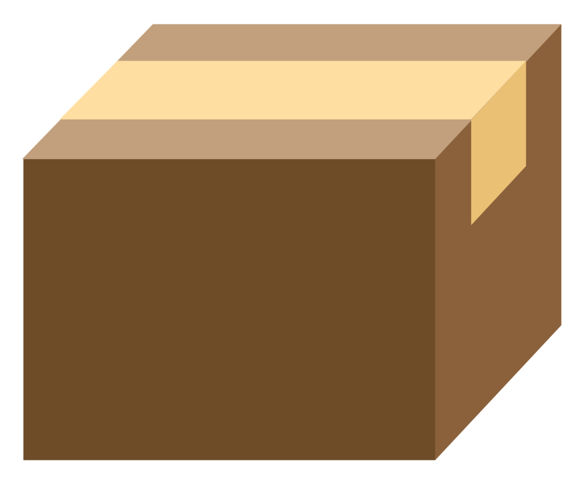 brown paper box png file