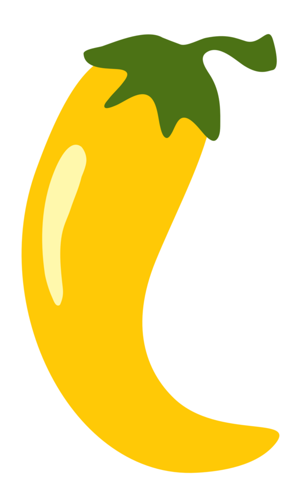 bright yellow pepper png file