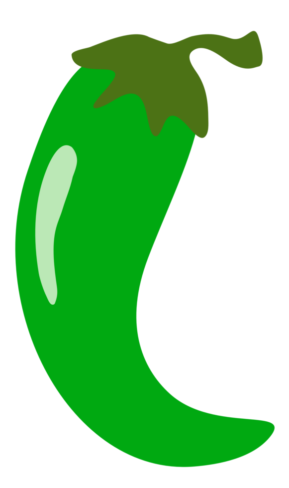 bright green chili png file