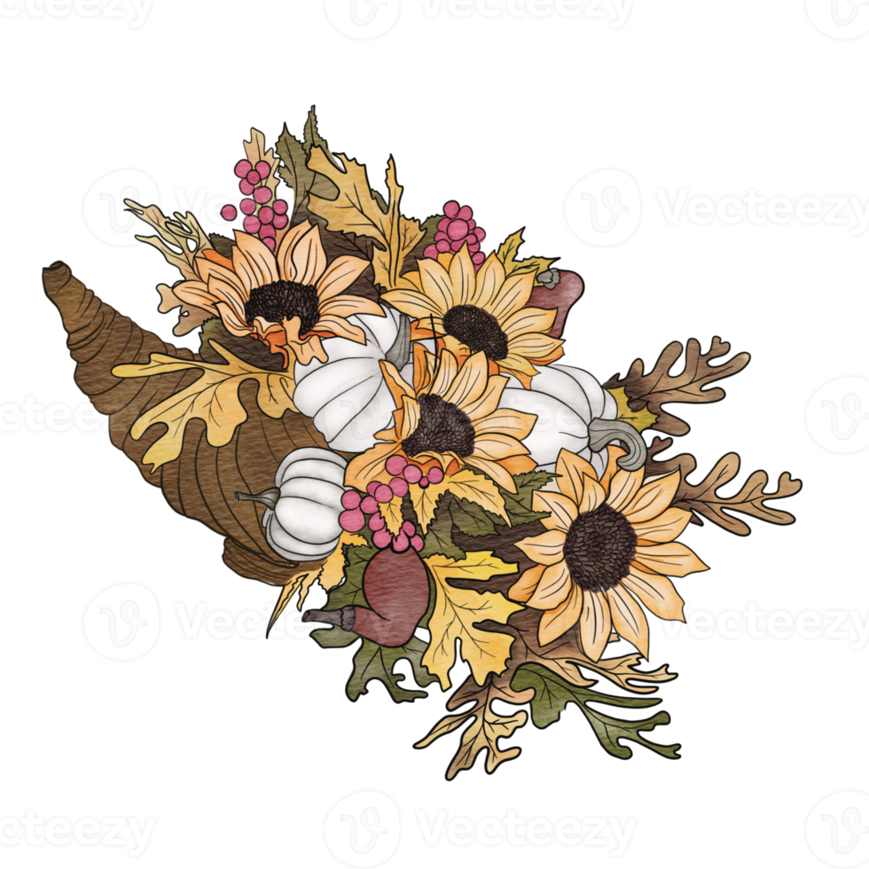 Thankgiving decorative element png