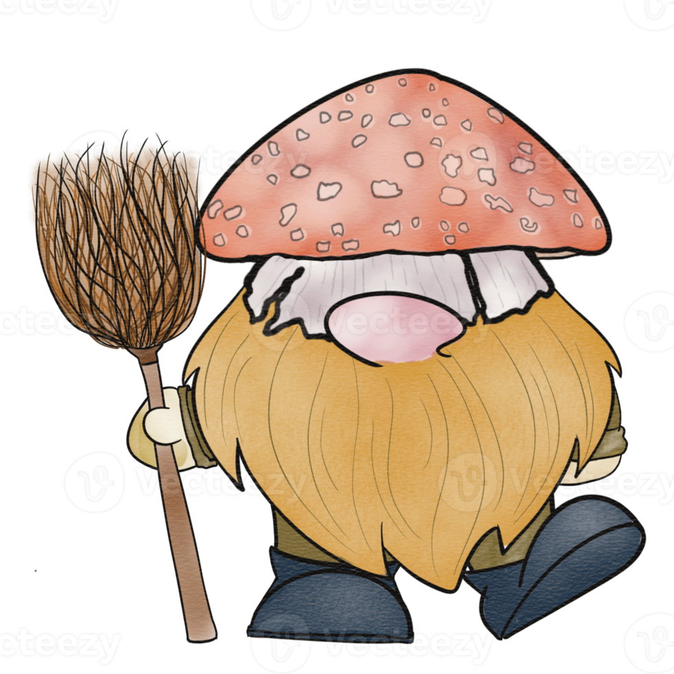 watercolors gnome autumn png