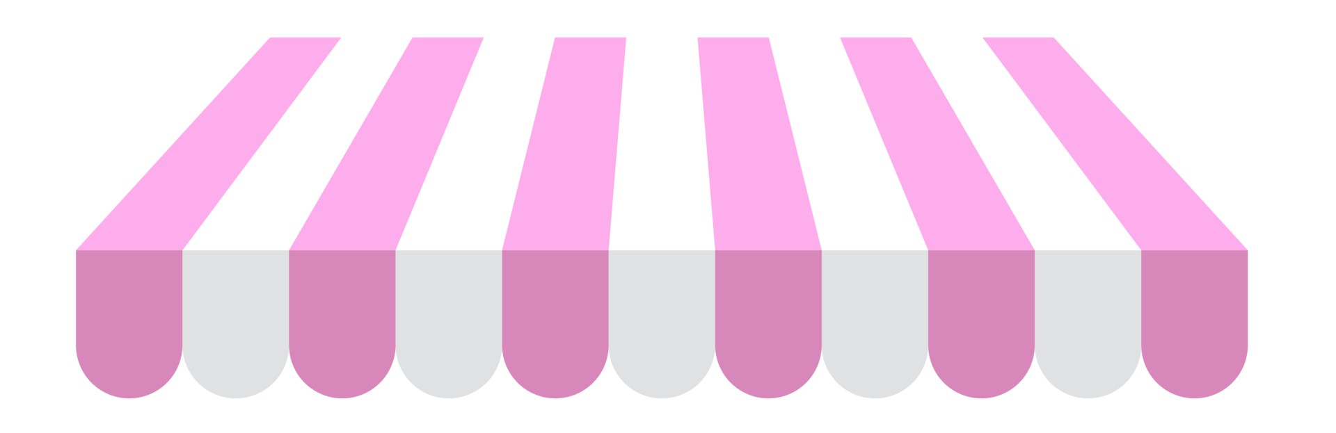 Cute store umbrella PNG file