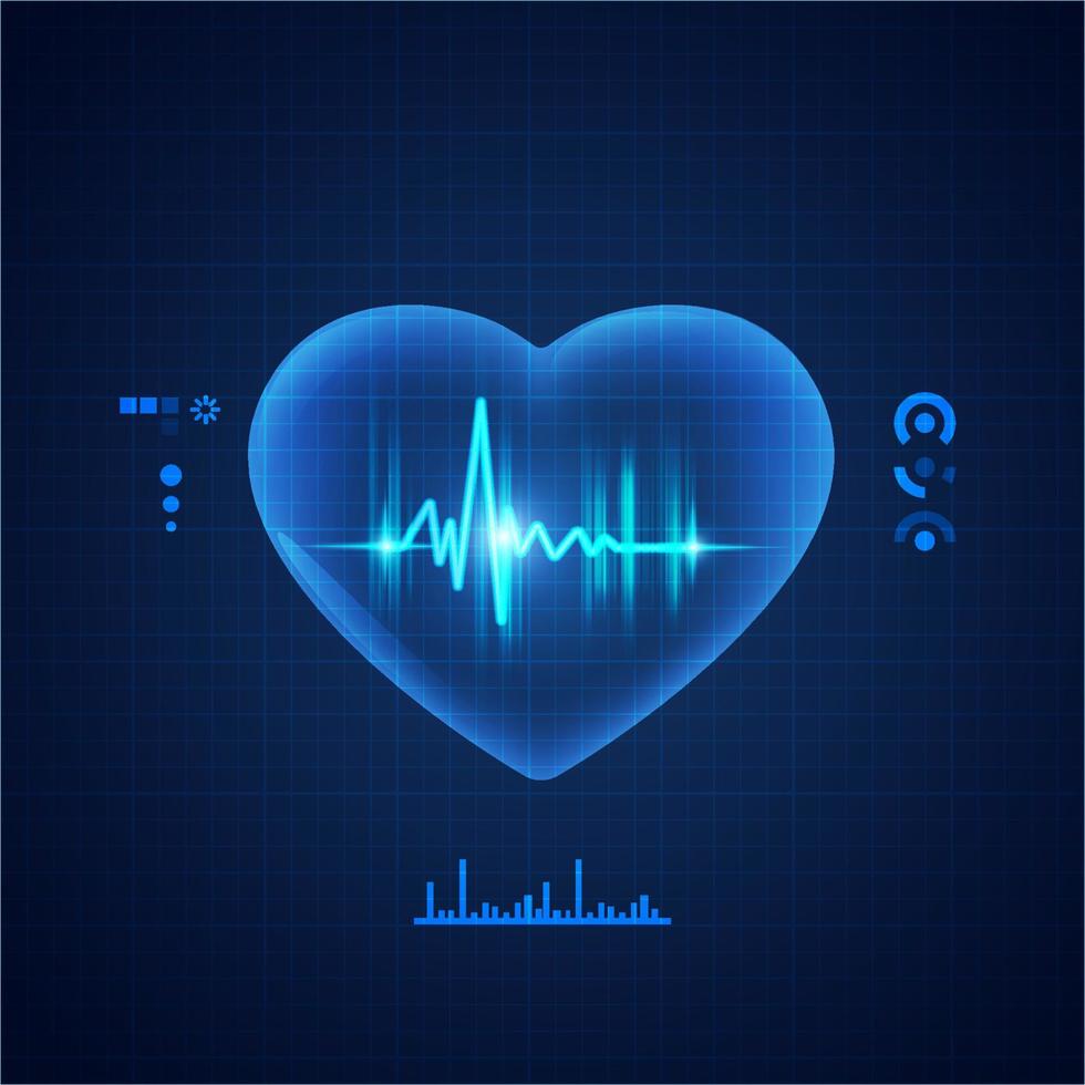 science cardiology concept vector