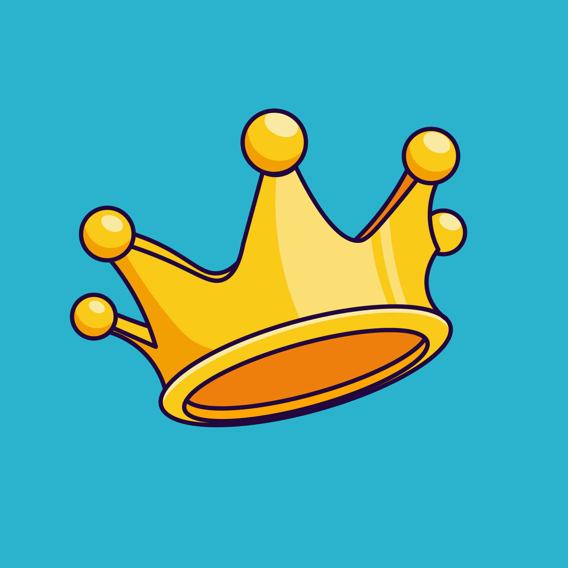 Floating crown cartoon icon illustration isolated object 9887073 Vector Art  at Vecteezy