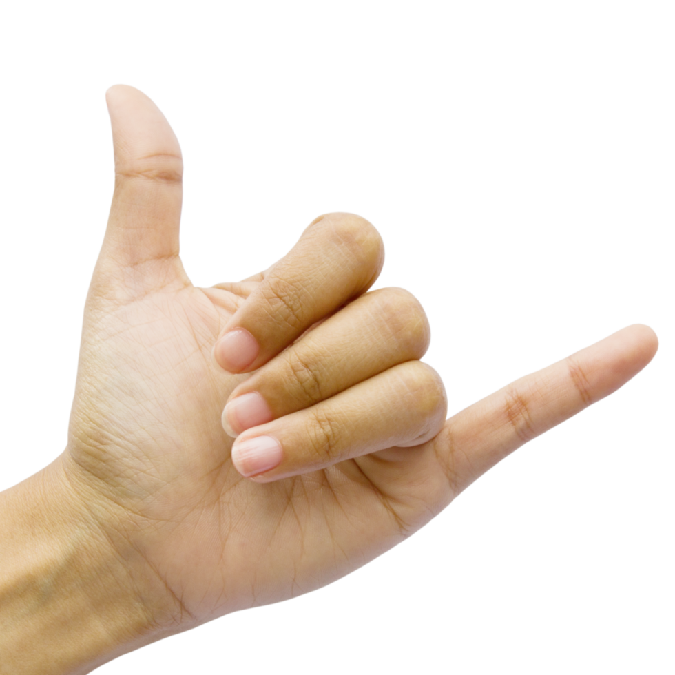 Gesturing hand Call png