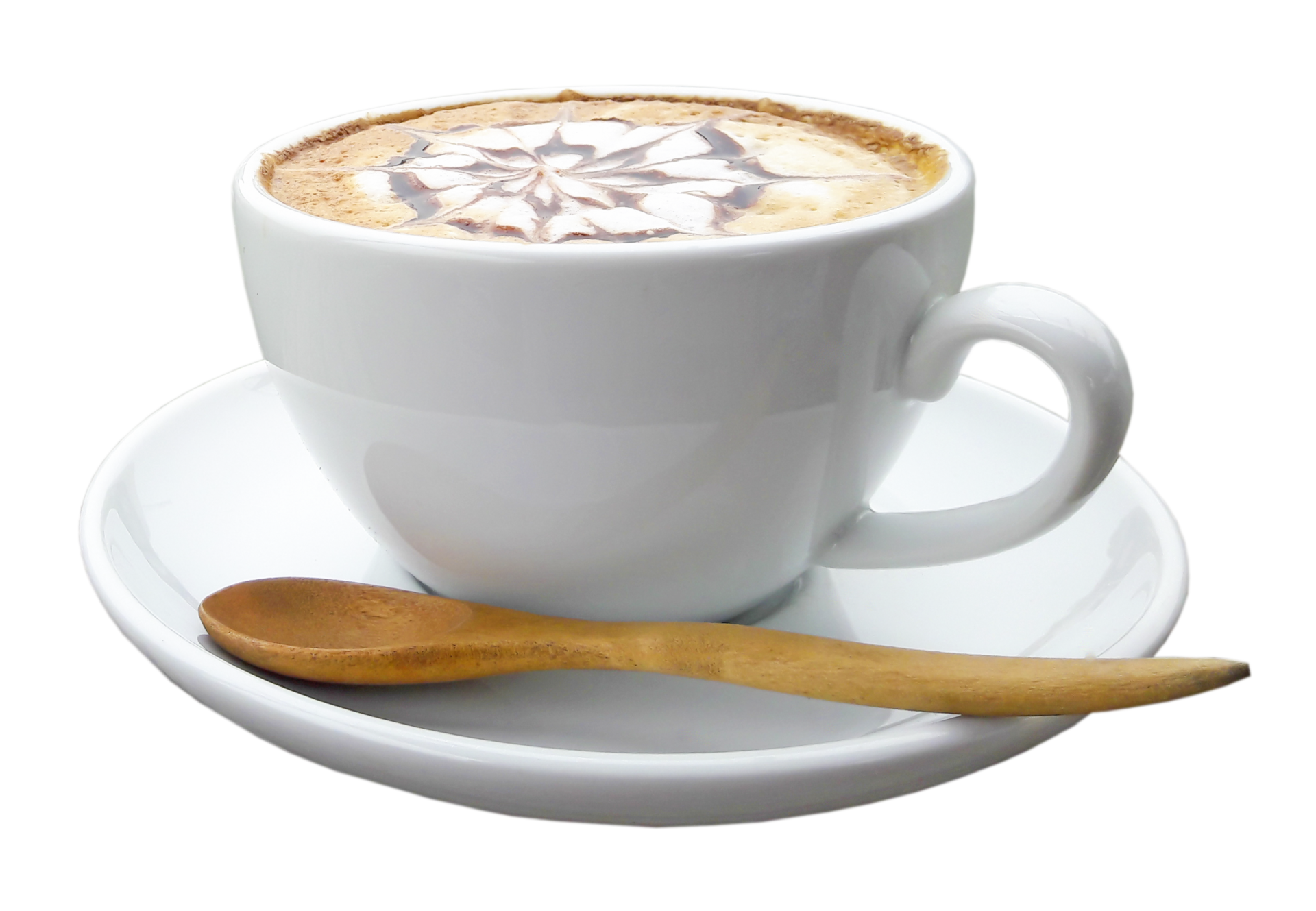 una taza de café con leche caliente 9887163 PNG