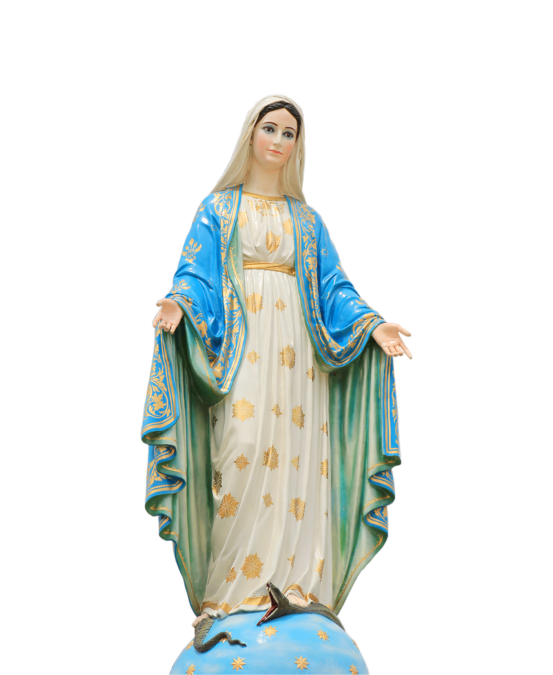 statue vierge marie png