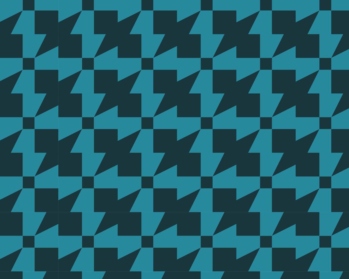 Geometric abstract seamless pattern, with blue retro color combination, Background vector