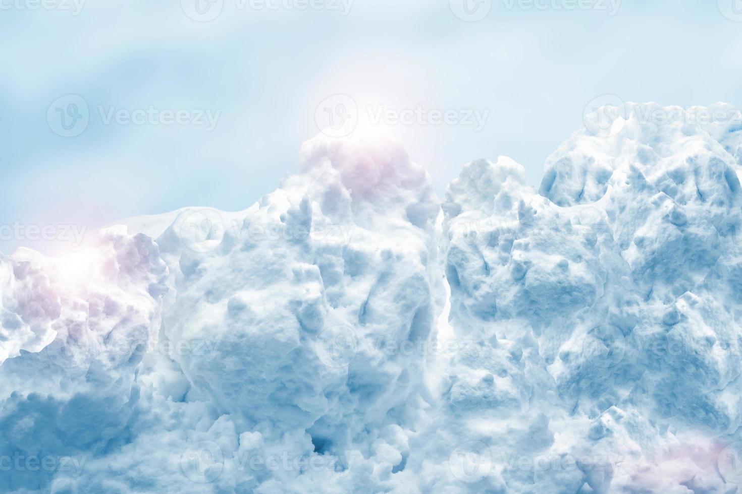 Background of snow. Winter landscape. photo