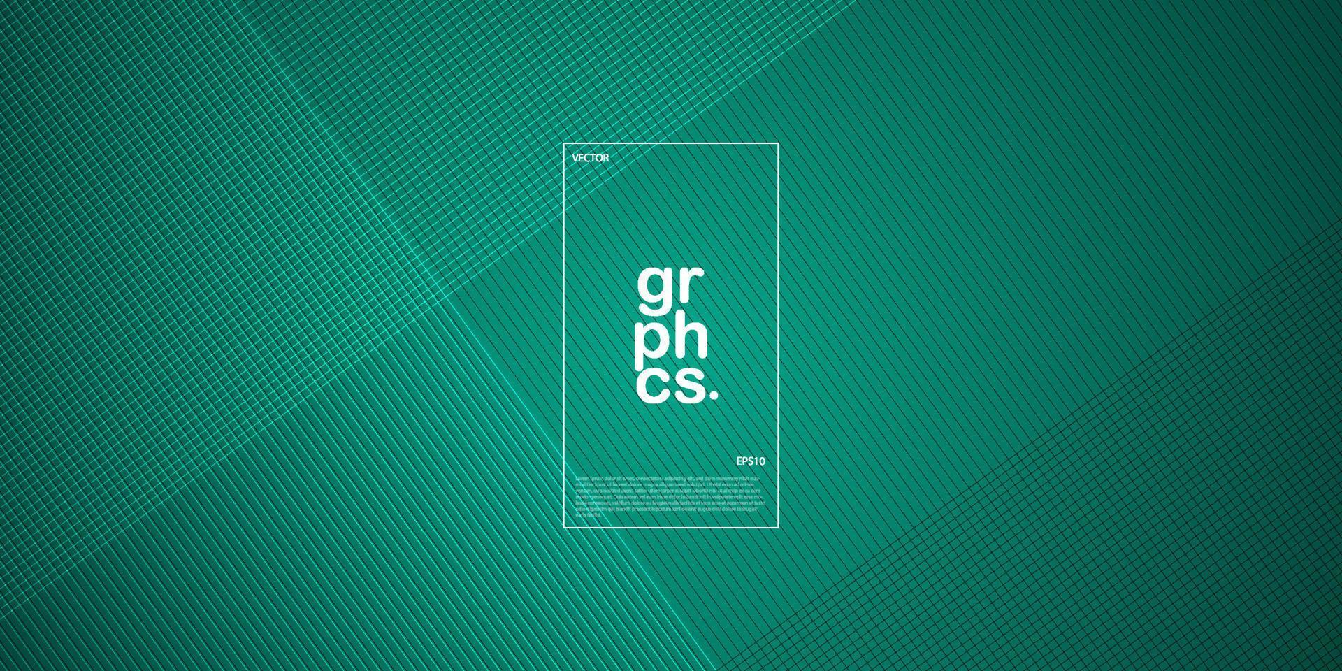 fondo verde abstracto con líneas. tecnología de ilustración moderna. eps10 vectoriales vector