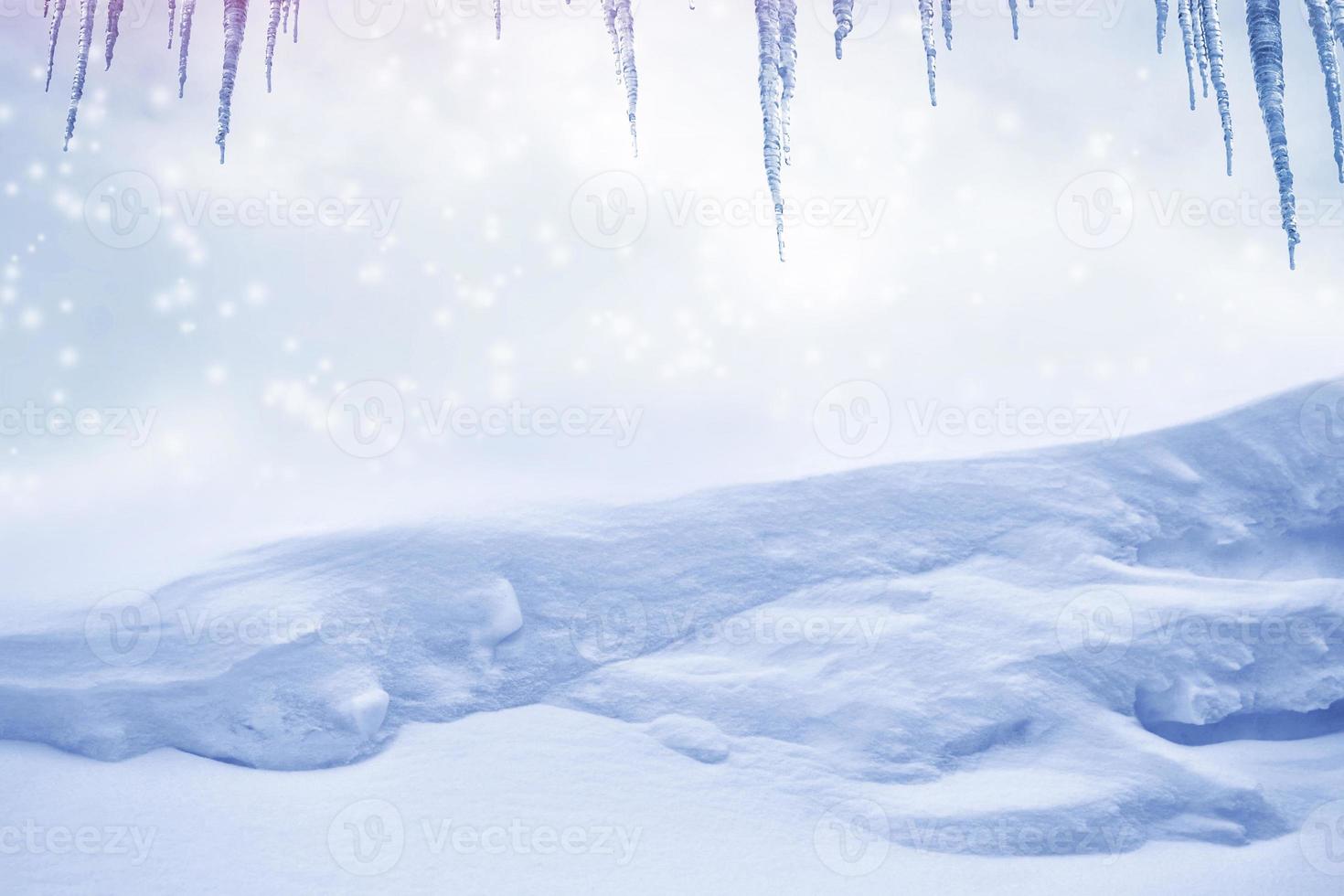 Background. Winter landscape. The texture of the snow photo