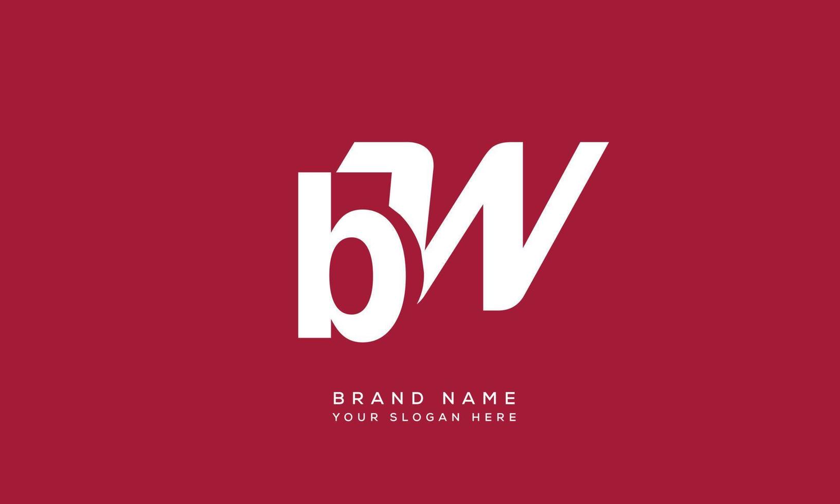 Alphabet letters Initials Monogram logo BW, WB, B and W vector
