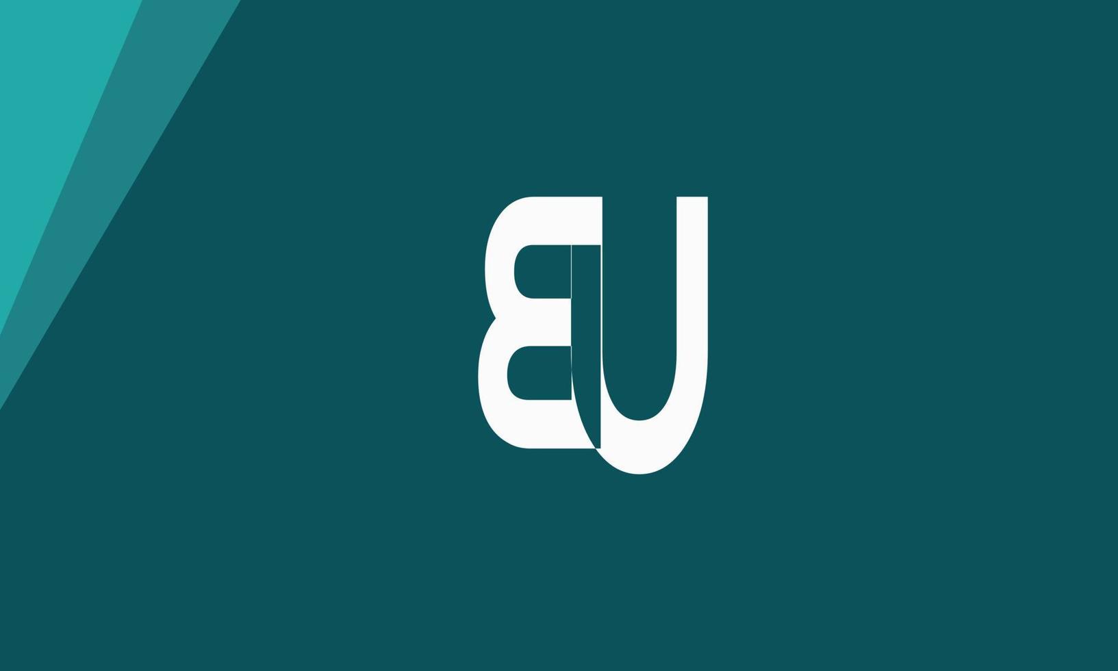 Alphabet letters Initials Monogram logo EU, UE, E and U vector