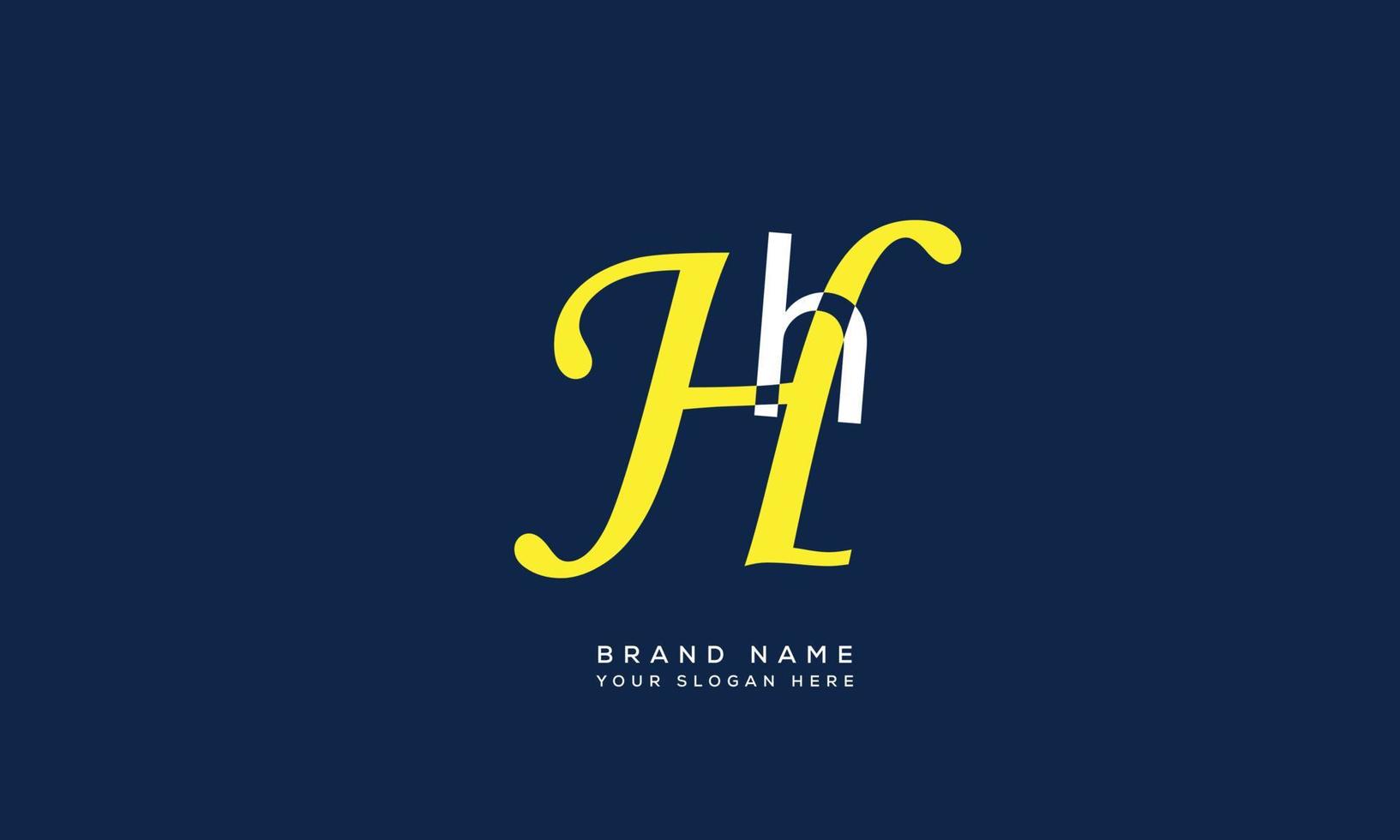 Alphabet letters Initials monogram logo HH vector