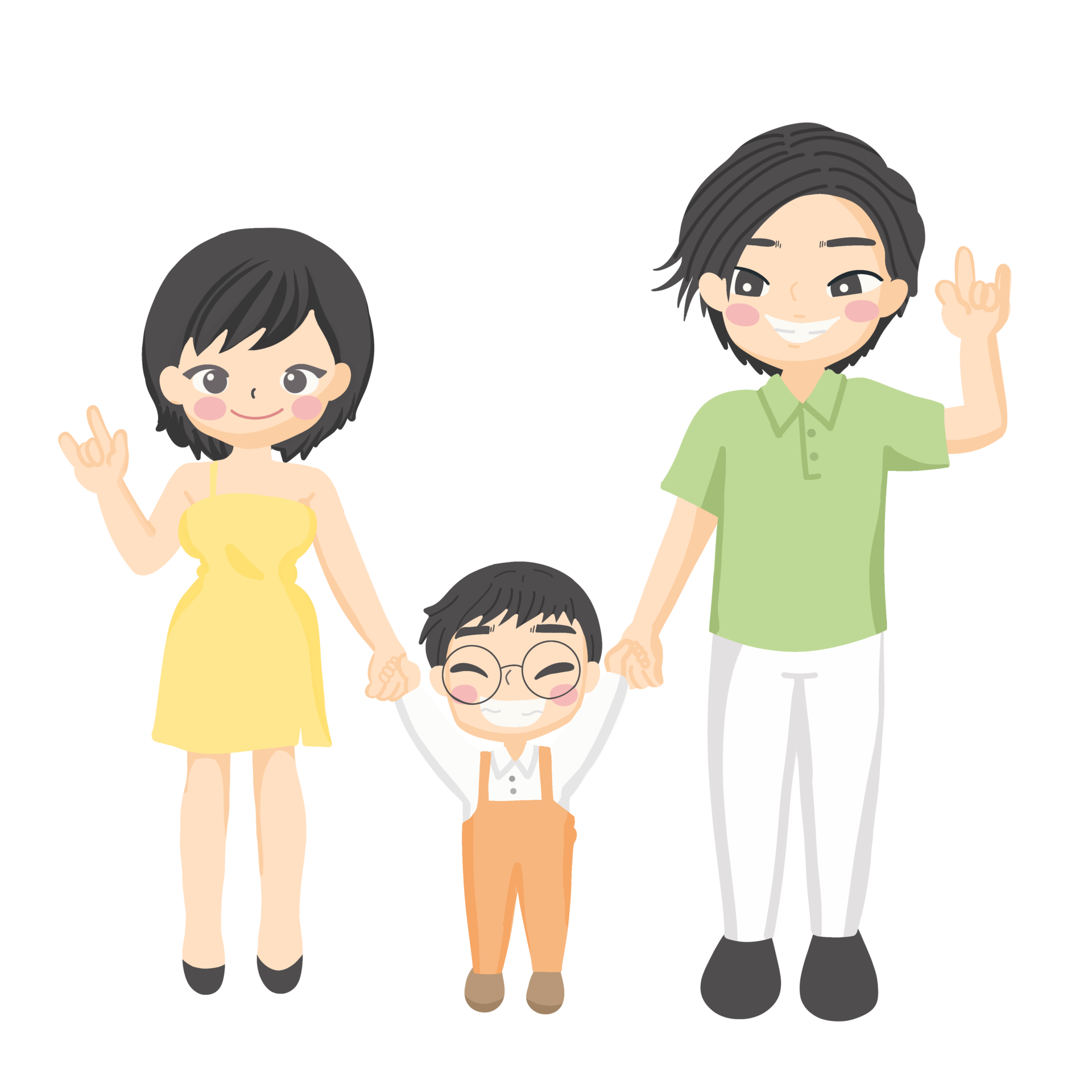Free happy family, parents, mom, dad and kid 9890258 PNG with Transparent  Background