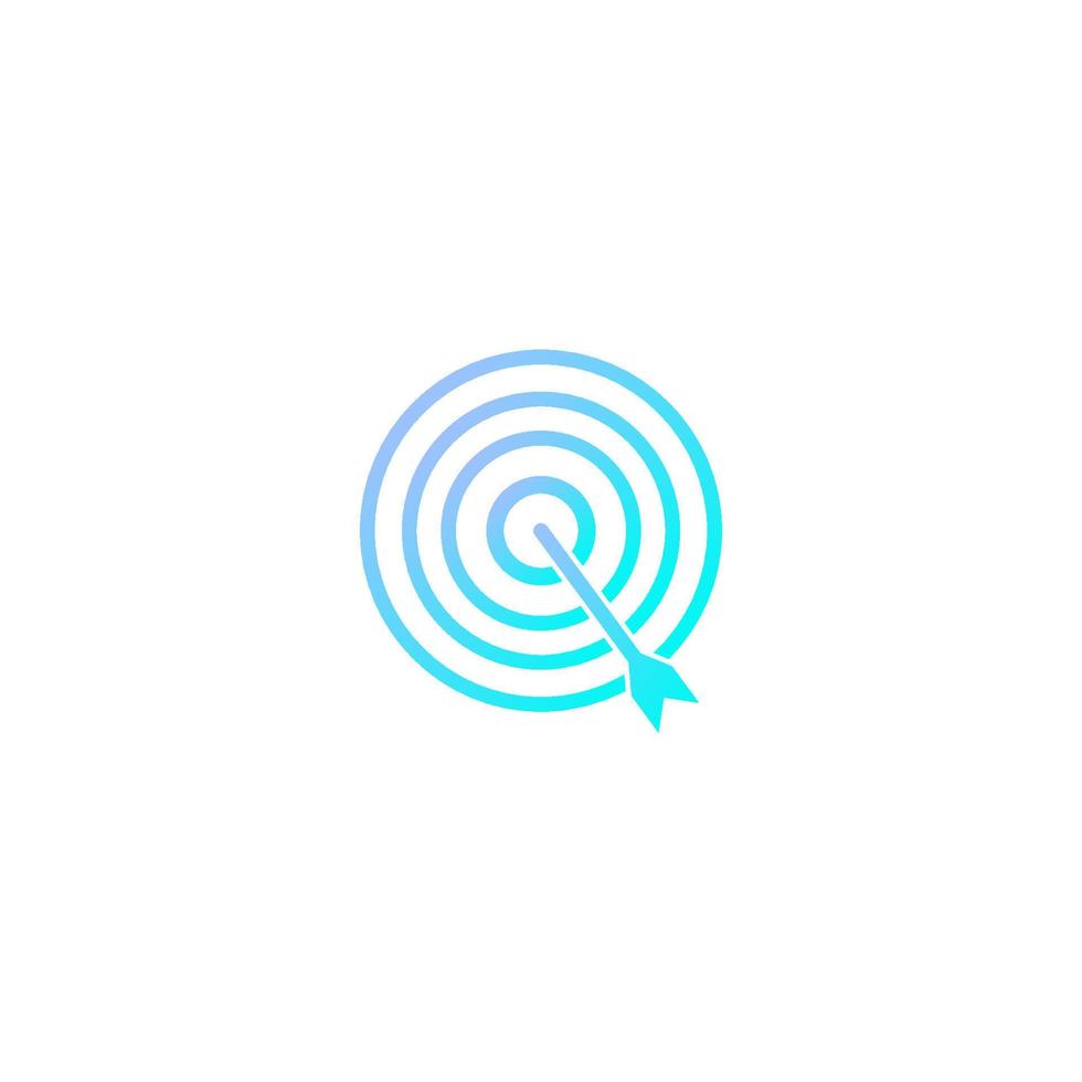 Goal, Target Gradient Icon vector