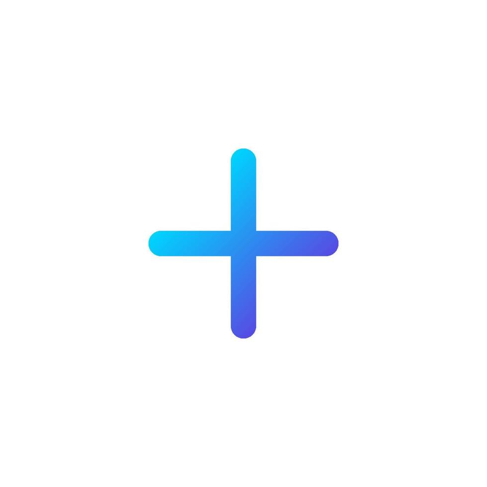 Add Gradient Icon vector