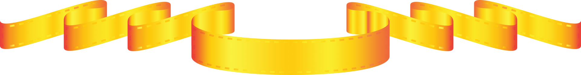 Luxury gold ribbon png