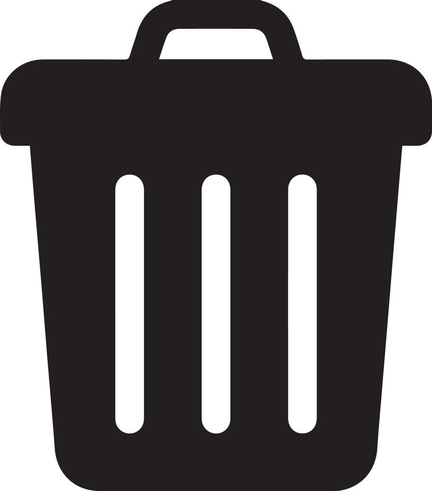 Trash bin icon. trash can, garbage can, rubbish bin icon vector