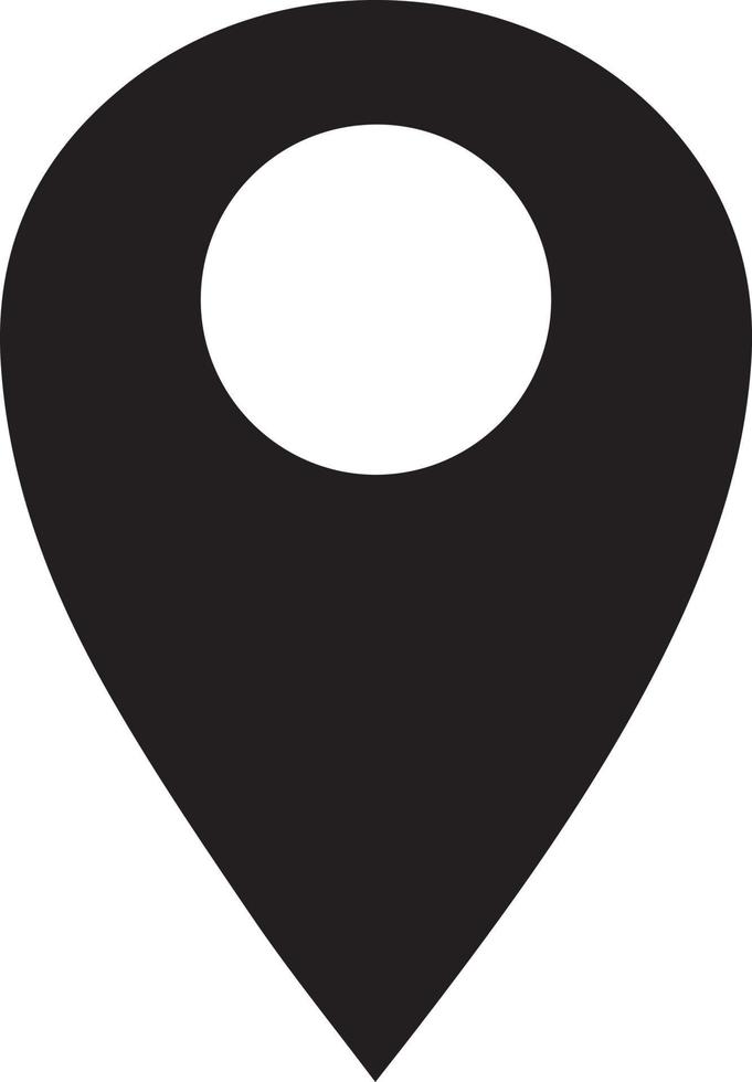 map pin location icons. vector