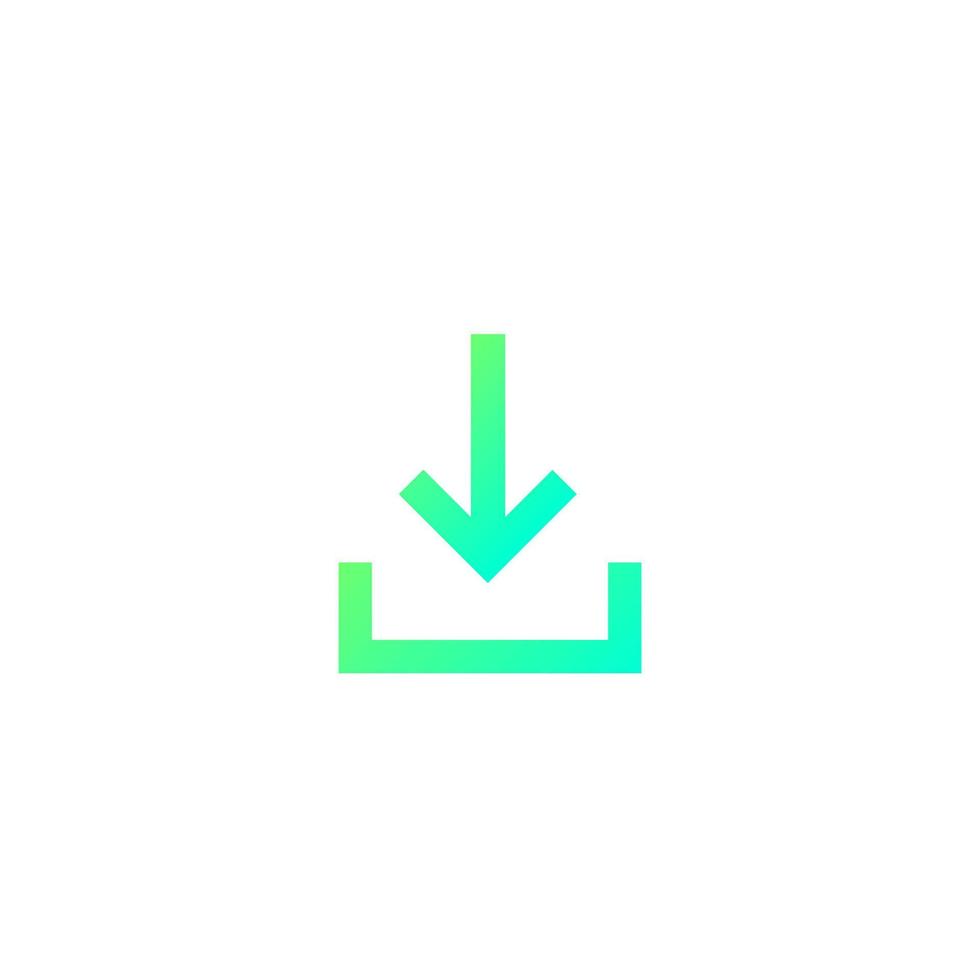 Upload Gradient Icon vector