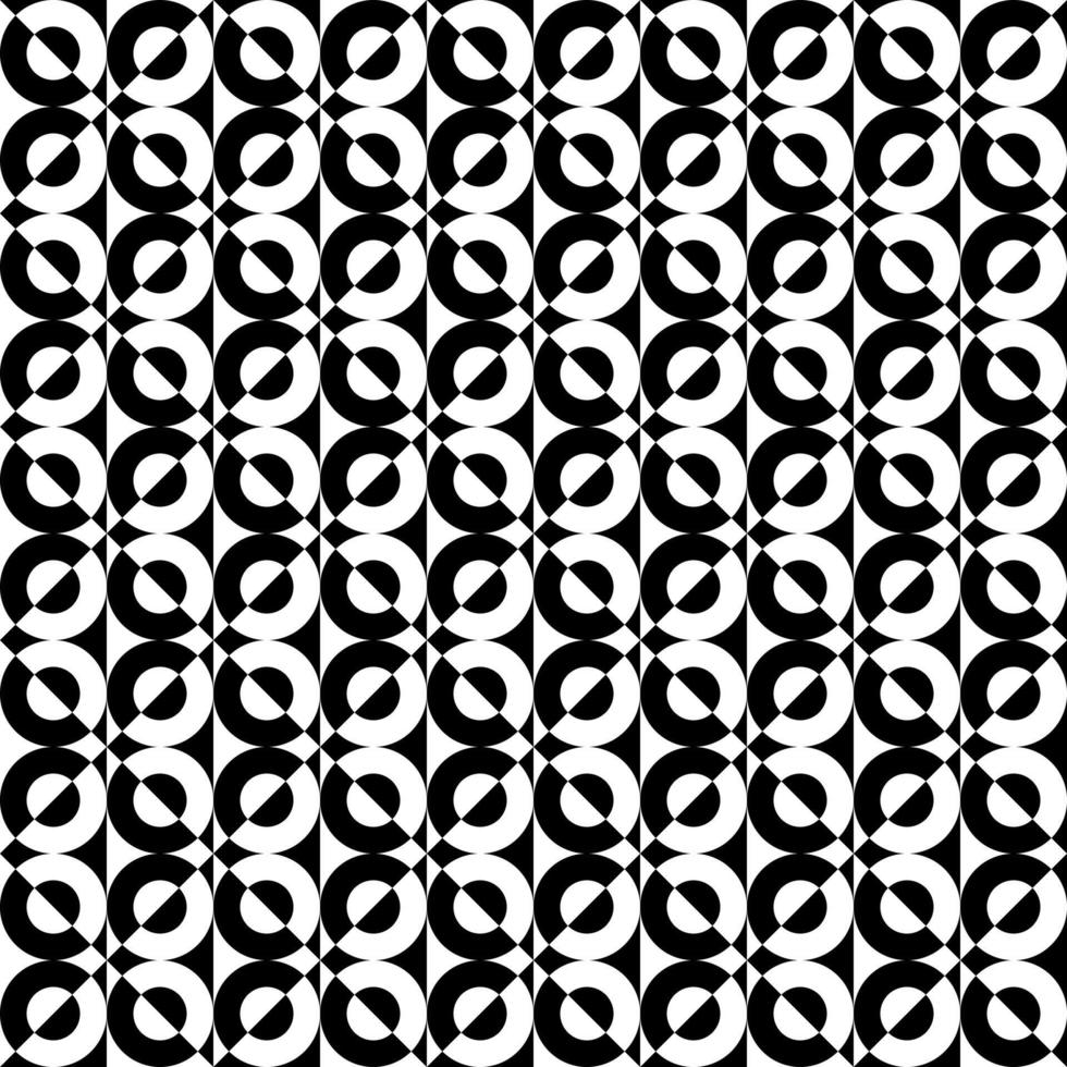 seamless pattern with black and white circle vector