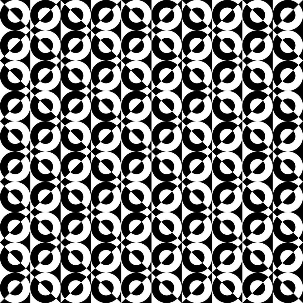 seamless pattern with black and white circle vector