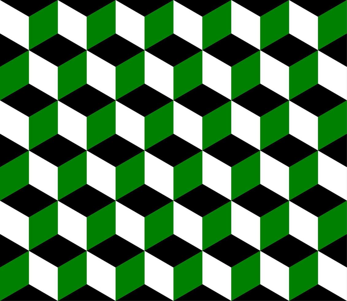 green and black seamless geometric pattern vector