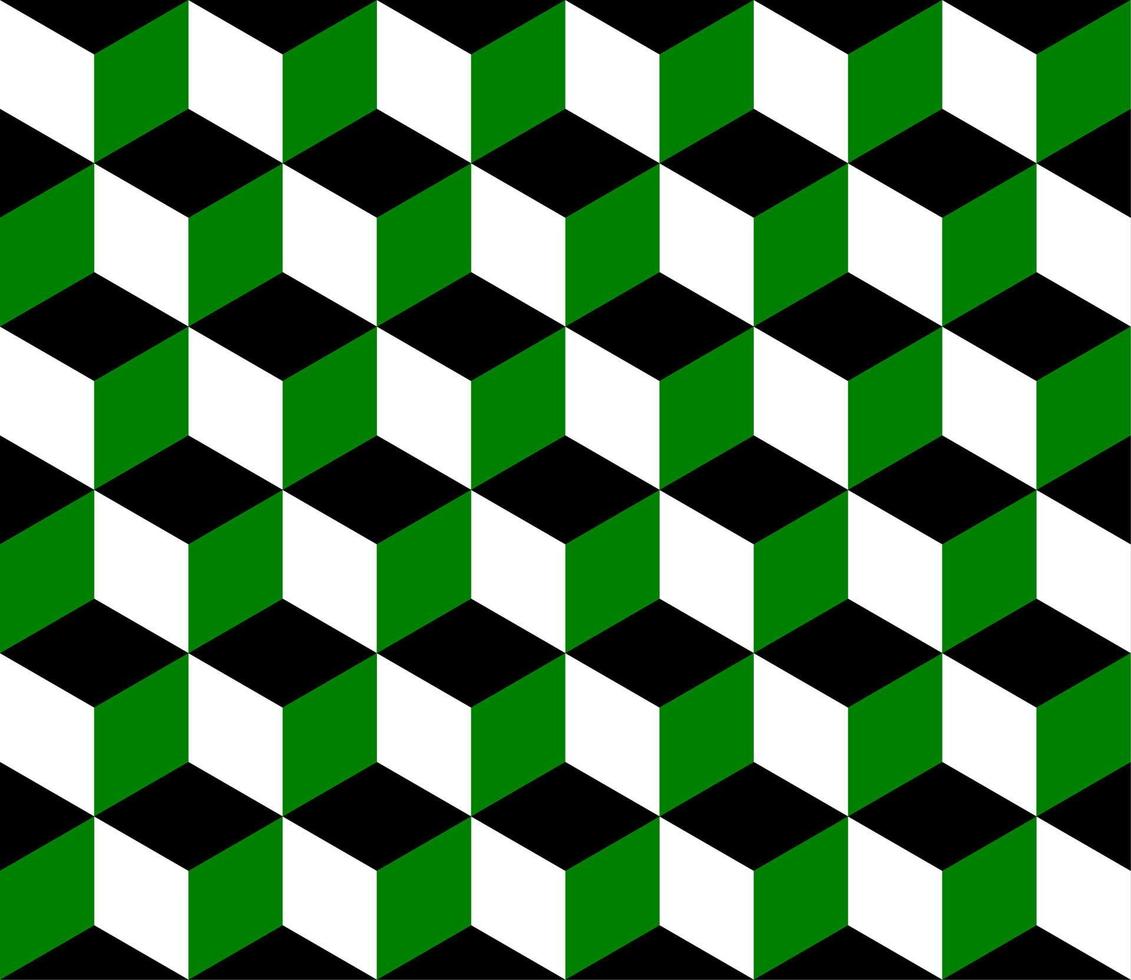 green and black seamless geometric pattern vector