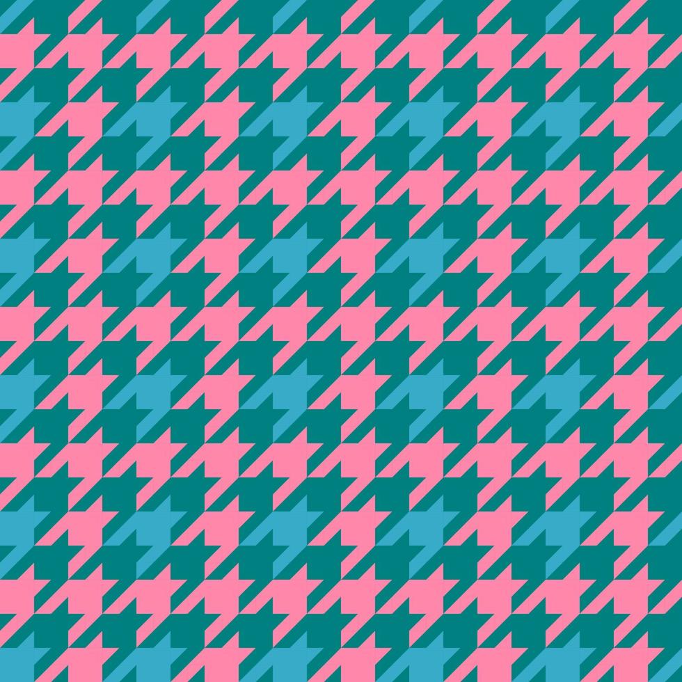 blue seamless surface pattern design with houndstooth vector