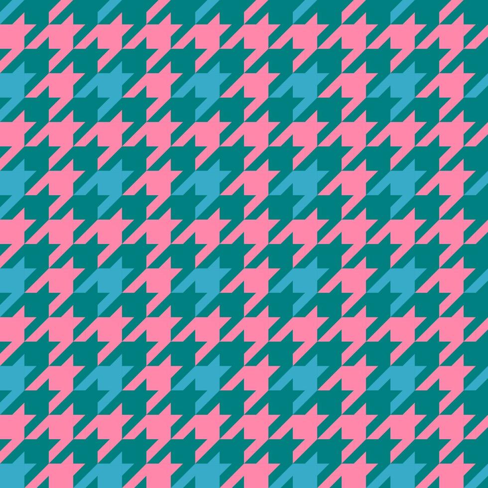 blue seamless surface pattern design with houndstooth vector