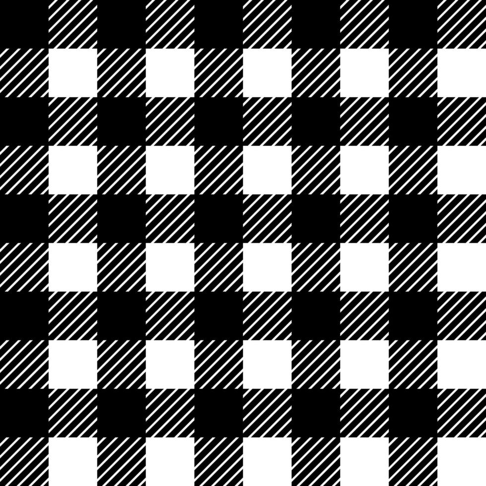 black and white plaid design vector