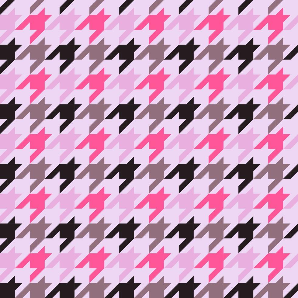 seamless surface pattern design with houndstooth vector