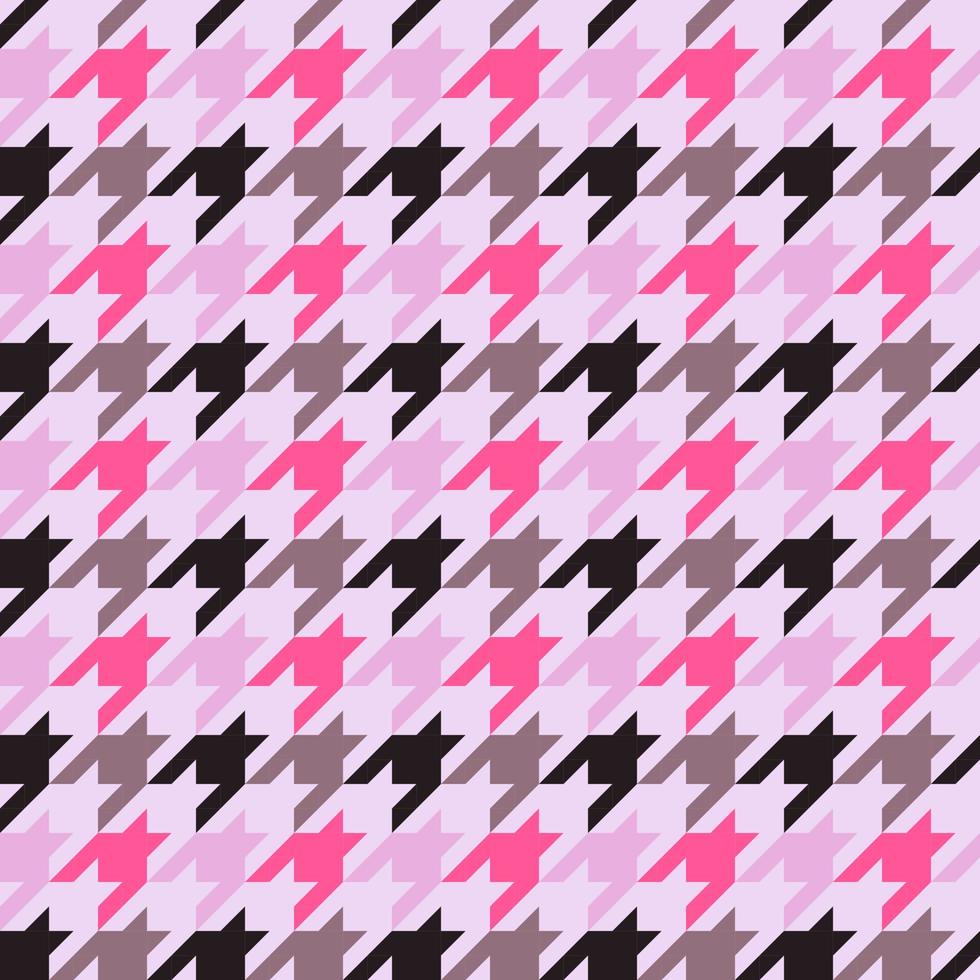 seamless surface pattern design with houndstooth vector