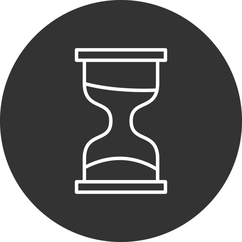 Hourglass Line Inverted Icon vector