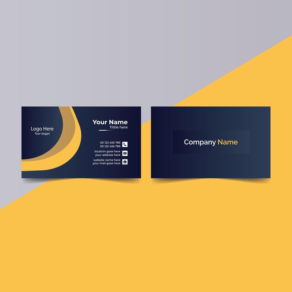 Professional Business Card Design vector