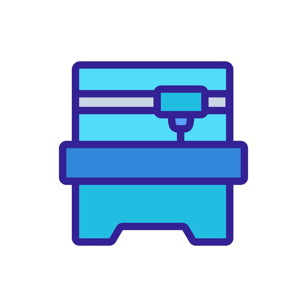 woodworking boring machine icon vector outline illustration