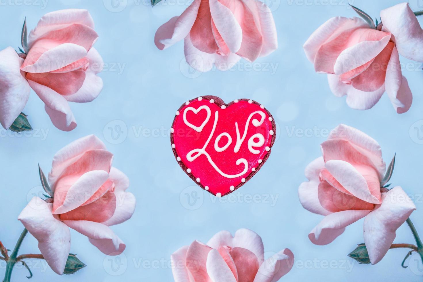 The buds of flowers roses. Holiday card. Floral background photo