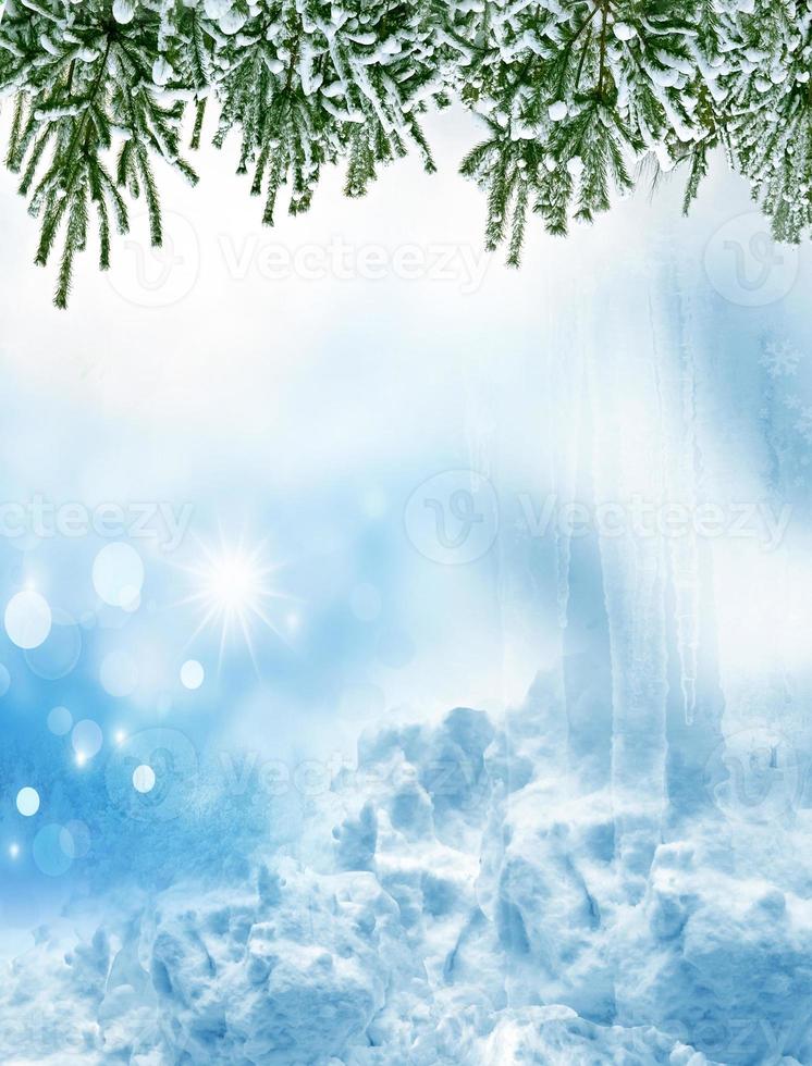 winter snow. Christmas card. photo